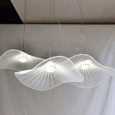 Modern Acrylic Lotus Leaf 1-Light LED Pendant Light