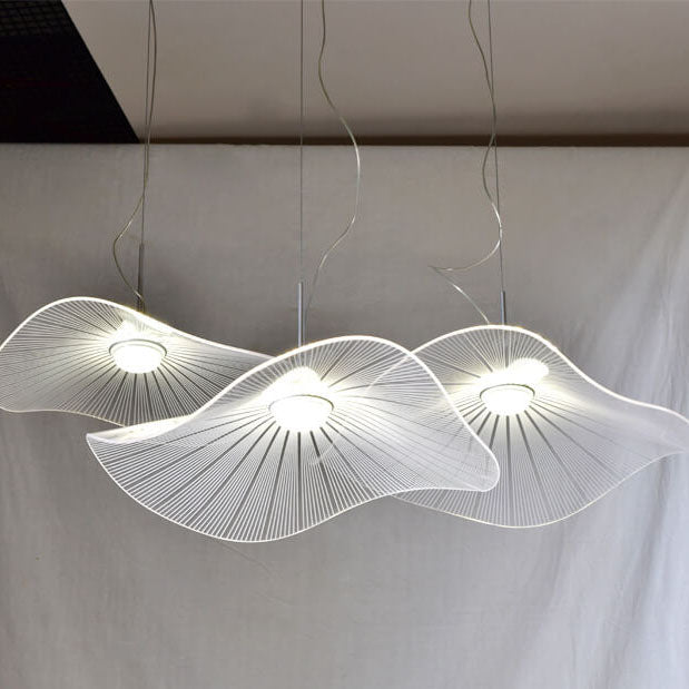Modern Acrylic Lotus Leaf 1-Light LED Pendant Light