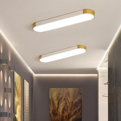 ضوء سقف مثبت بتصميم حديث بسيط على شكل حلقة مستطيلة LED 