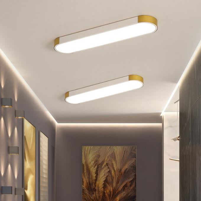 ضوء سقف مثبت بتصميم حديث بسيط على شكل حلقة مستطيلة LED 
