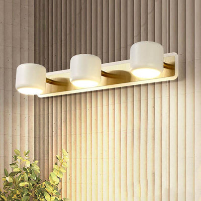 Modern Cylinder Shade LED Mirror Front Light Wall Sconce Lamp