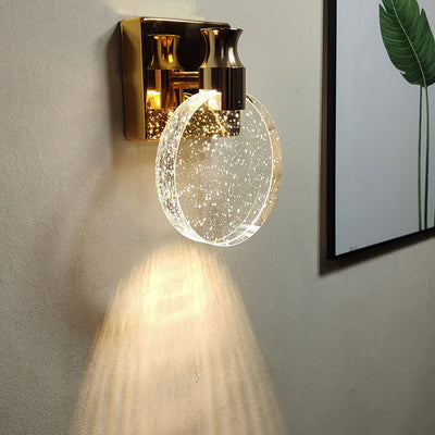 Nordic Crystal Bubble 1-Light LED Wall Sconce Lamp