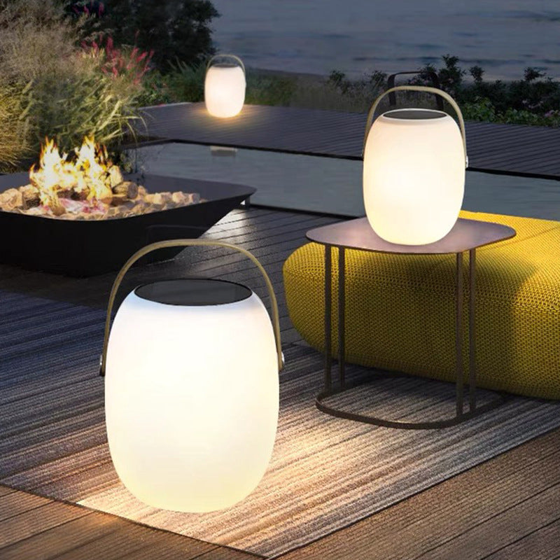 Solar PE Portable Basket LED Outdoor Waterproof Decorative Light