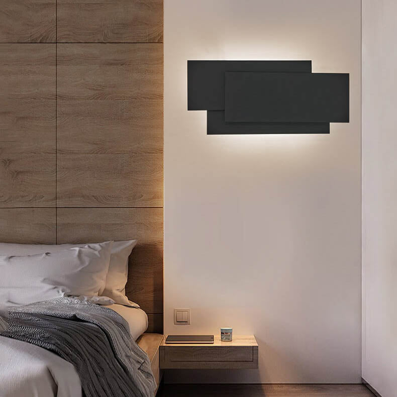 Minimalist Aluminum Square Stacked LED Wall Sconce