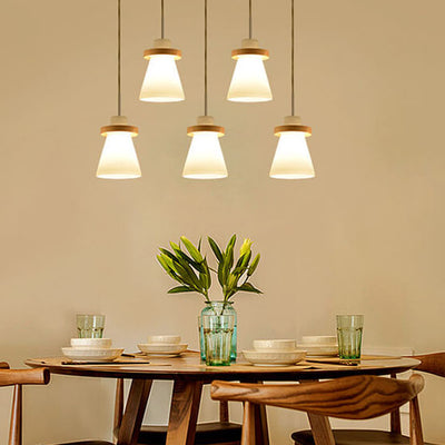 Nordic Glass Bell Shape 1-Light LED Pendant Light