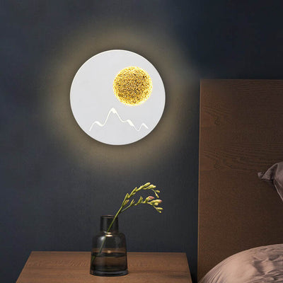 Nordic Round Planet Decorative 1-Light LED Wall Sconce Lamp