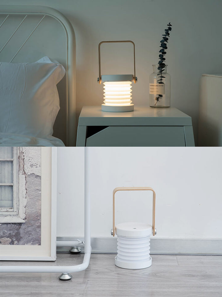 Lámpara Linterna Luz Nocturna Creativa Plegable Portátil LED Lámpara de Mesa 