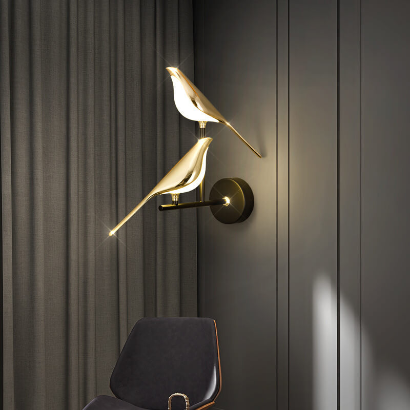 Modern Creative Bird 1/2 Light LED Rotatable Wall Sconce Lamp