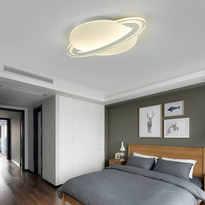Kreative Acryl-Globus-Planet LED-Deckenleuchte für Aufputz- und Halbeinbau 