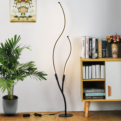 Modern Minimalist Curved Line 1-Light LED Standing Floor Lamp