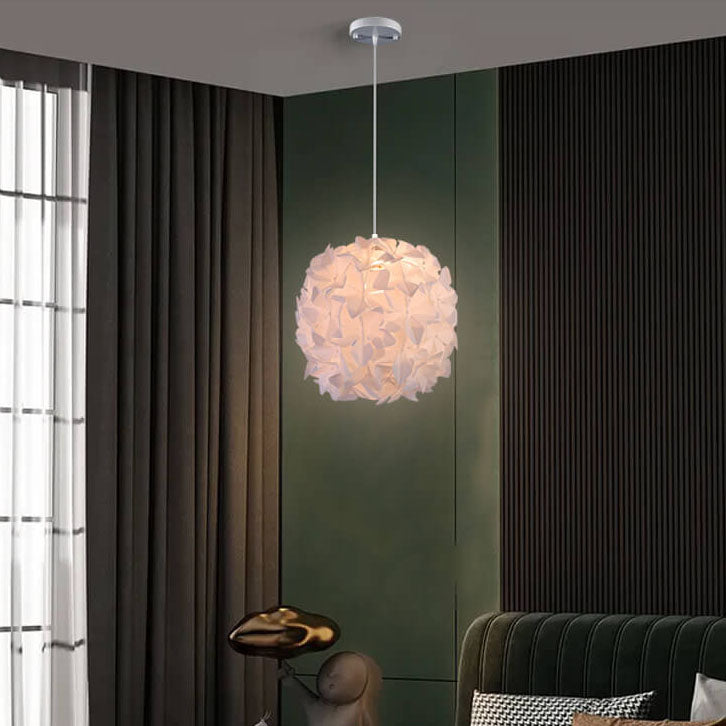 Modern Minimalist Acrylic Flower Globe 1-Light Pendant Light