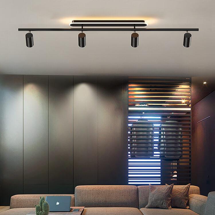 Modernes, minimalistisches Röhren-LED-Schienenlicht mit 5 Lichtern 