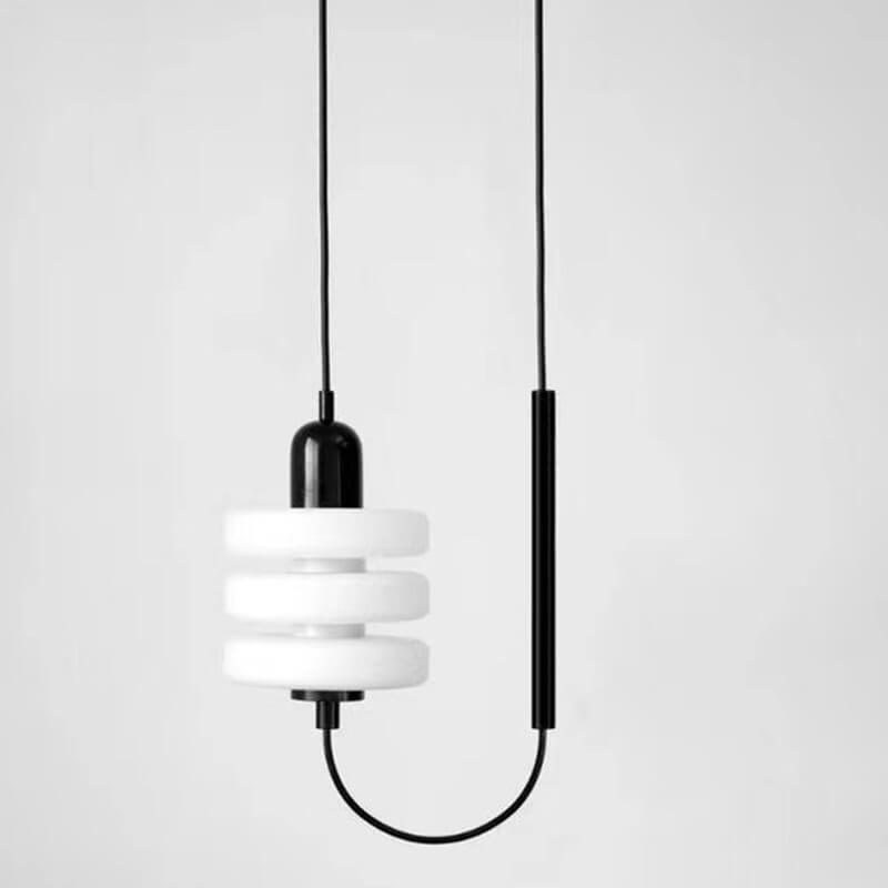 Minimalist Creative Frosted Glass Lantern 1-Light LED Pendant Light