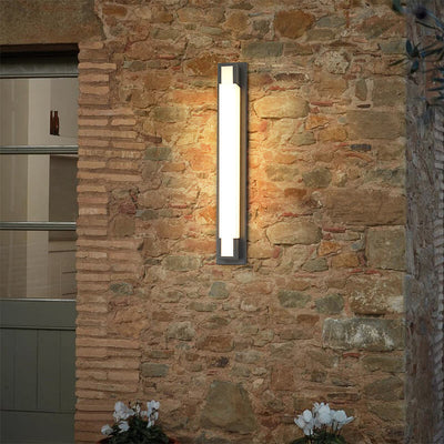Simple Long Strip LED Outdoor Waterproof Wall Sconce Lamp