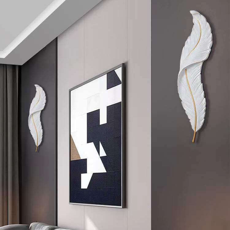 Modern Creative Feather LED Wall Sconce Lamp