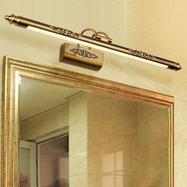 Retro European Carved 1-Light LED Mirror Front Light