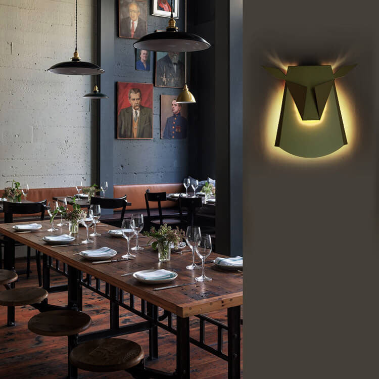 Nordic Creative Cow Shaped 1-Light LED Wall Sconce Lamp