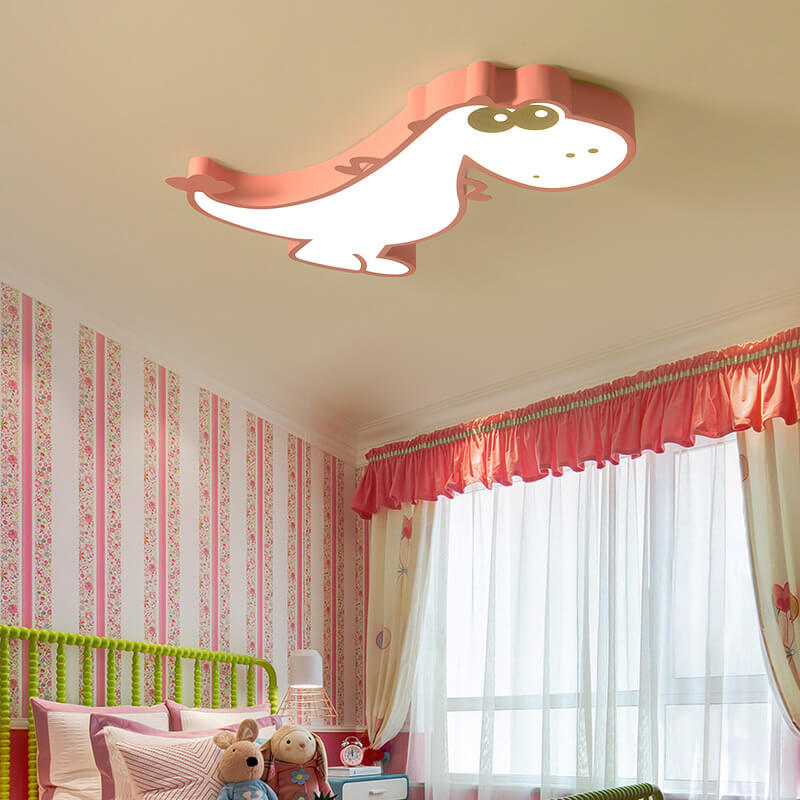 Cartoon Creative Dinosaur LED Flush Mount Ceiling Light