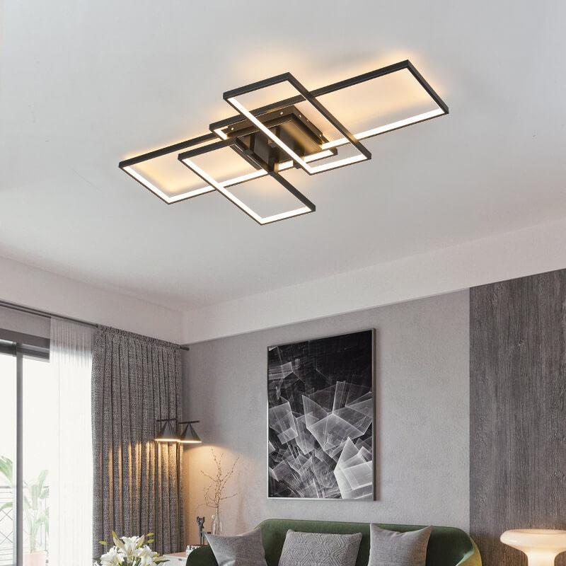 مصباح سقف LED مستطيل من الألومنيوم بتصميم عصري مبتكر 