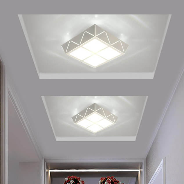 Minimalist Square 1-Light LED Flush Mount Ceiling Light
