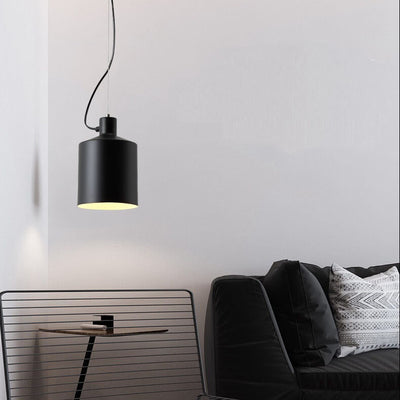 Nordic Macaron Bottle Shaped 1-Light Aluminum Pendant Light