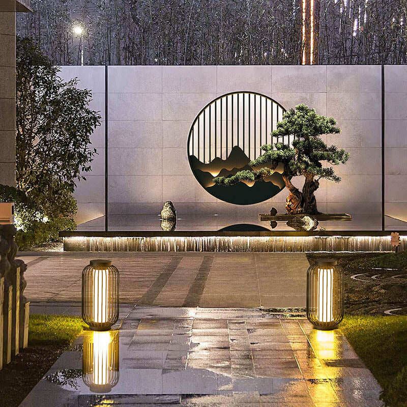 Applique murale étanche à LED ronde pour extérieur au design moderne 