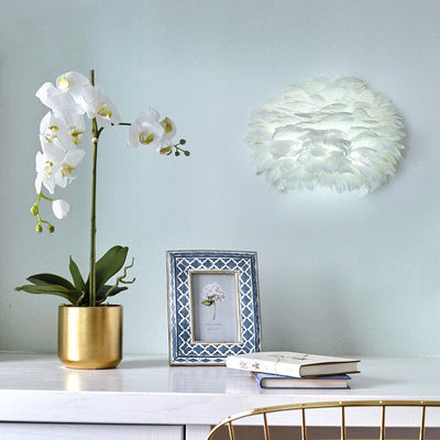 Nordic Creative Feather 1-Light  Wall Sconce Lamp