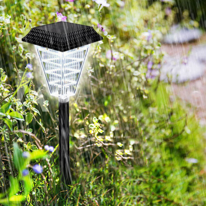 ضوء حديقة لهب شمسي LED خارجي أرضي مع قابس أرضي 
