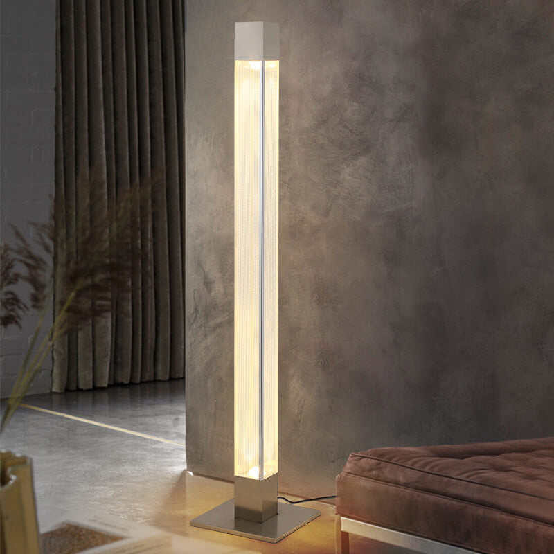 Moderne Acryl-Langbalken-Säulen-LED-Stehlampe 