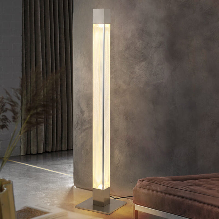 Moderne Acryl-Langbalken-Säulen-LED-Stehlampe 