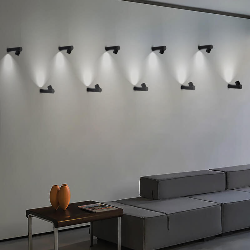 Kreative Wandleuchte aus Schmiedeeisen mit 1 LED-Licht 