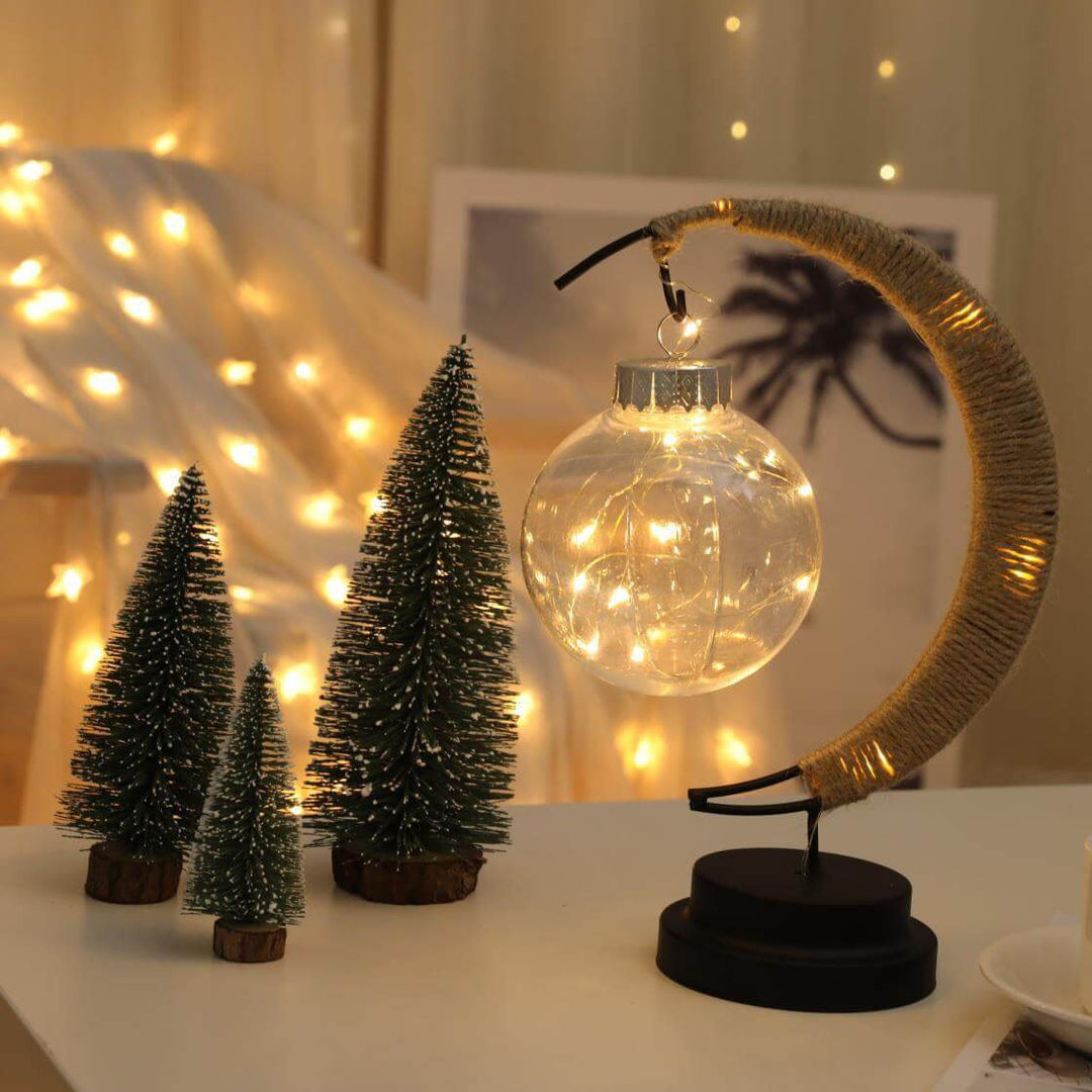 Wunschball Mond LED Nachtlicht Dekoration Tischlampe 