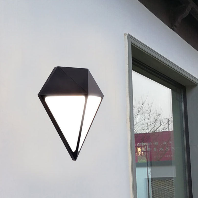 Lámpara de Aplique de Pared LED Impermeable para Exteriores con Forma de Diamante Industrial 