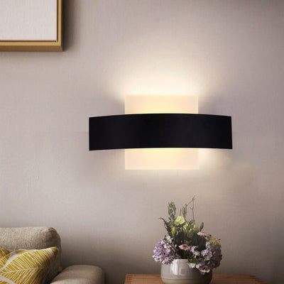 Modern Minimalist Acrylic Geometric Ring LED Wall Sconce Lamp