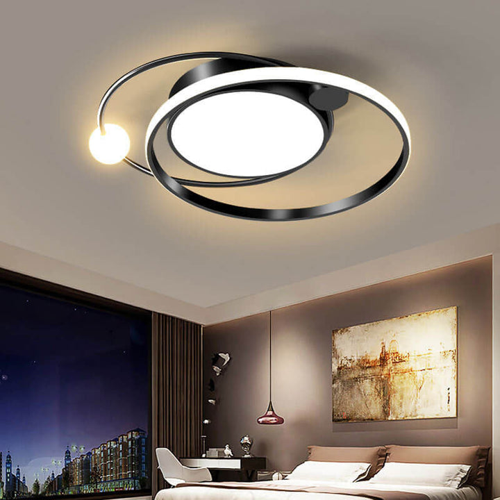 Plafonnier LED rond nordique à montage encastré 