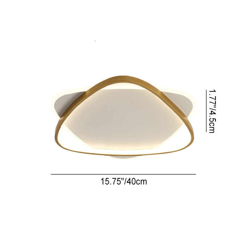 Luz de montaje empotrado LED de acrílico de hierro con triángulo creativo minimalista moderno 
