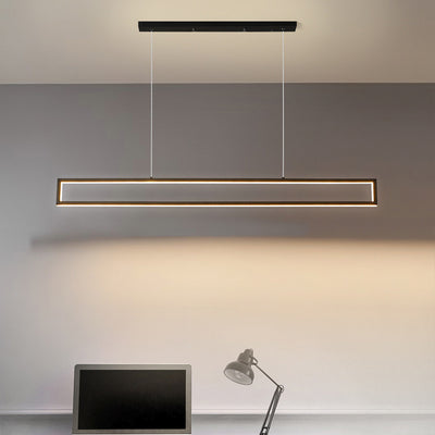 Modern Minimalist Long Frame LED Chandelier