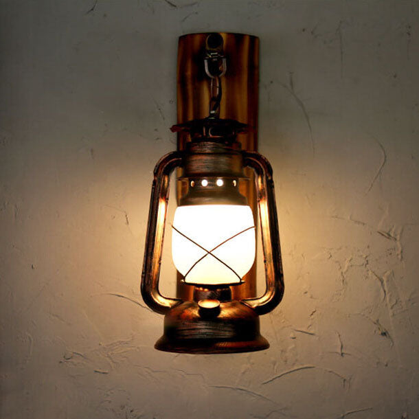 Vintage Pferdelaterne Eisen 1-Licht Wandleuchte Lampe 