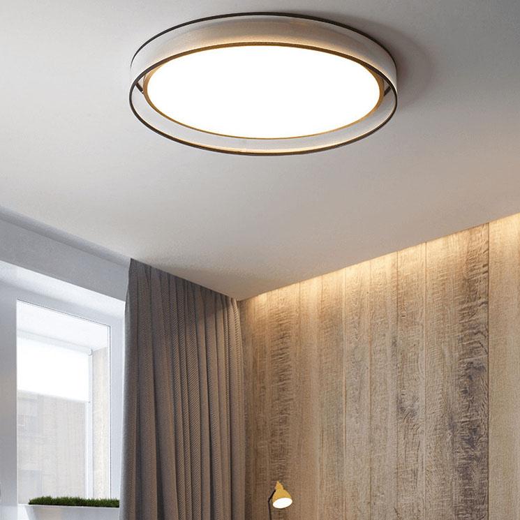 Modern Simplicity Round Thin 1-Light LED Flush Mount Ceiling Light