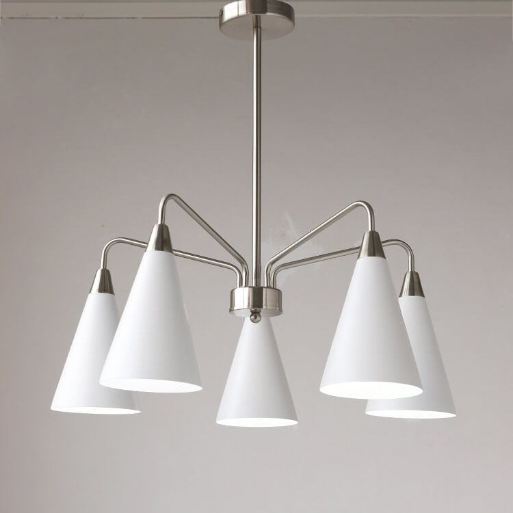 Nordic Tapered Shade Iron 3/5 Light Art Kronleuchter 