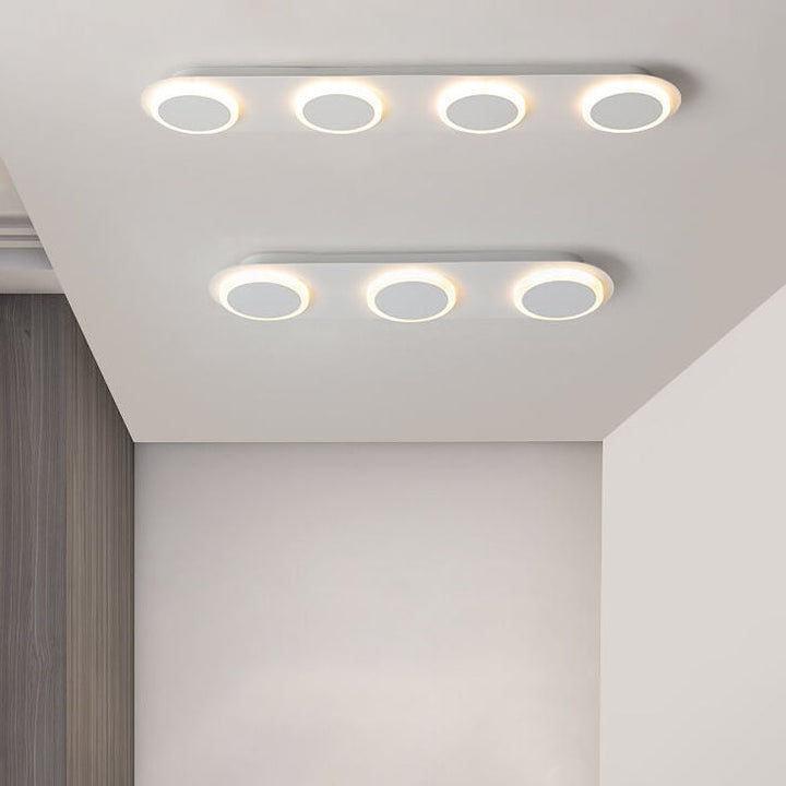 Minimalist Long Bar 3/4/5 Light  LED Flush Mount Ceiling Light