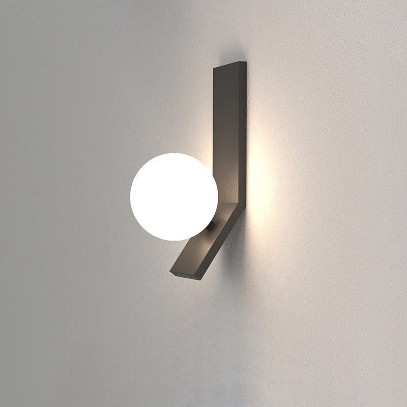 Modern Simple Acrylic Ball Shade LED Wall Sconce Lamp