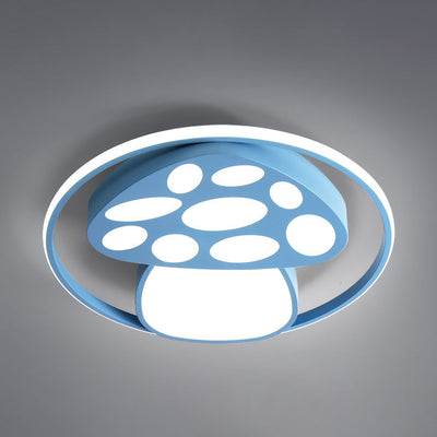 Moderne Cartoon-Pilz-Kreis-LED-Unterputz-Deckenleuchte für Kinder 