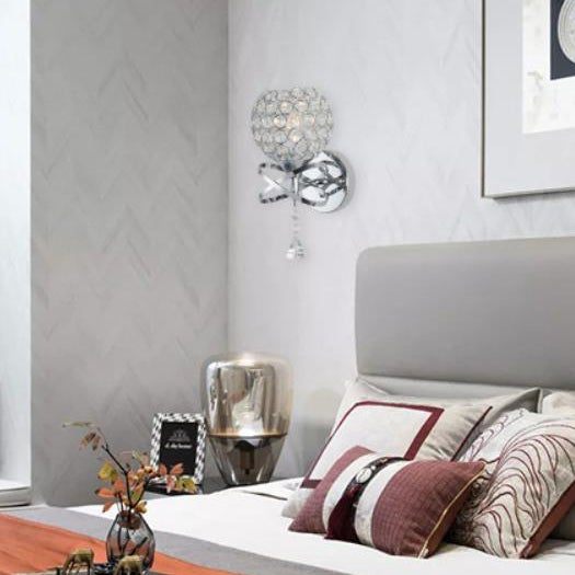 Creative Minimalist Crystal 1-Light Wall Sconce Lamp