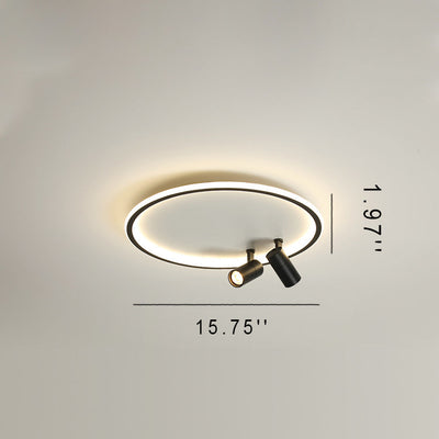 الثريا العصرية الصناعية الدائرية والمصباح الكشاف LED 
