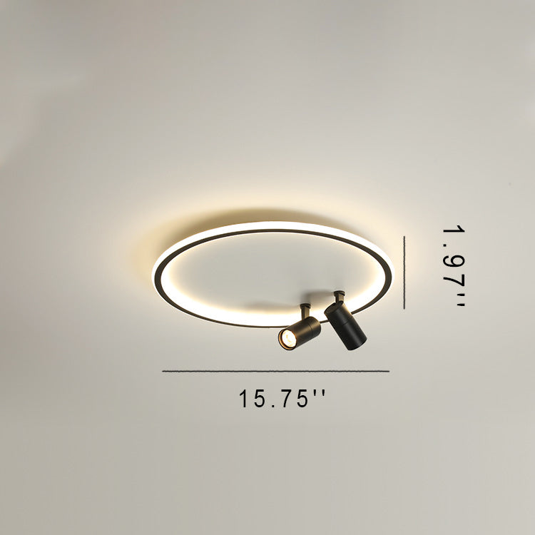 الثريا العصرية الصناعية الدائرية والمصباح الكشاف LED 