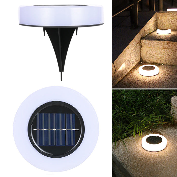 Luz enterrada de jardín de césped redonda LED solar para exteriores en forma de pata de oso 