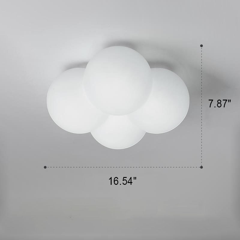 Modern Minimalist Flower Bubble LED Kids Flush Mount Ceiling Light