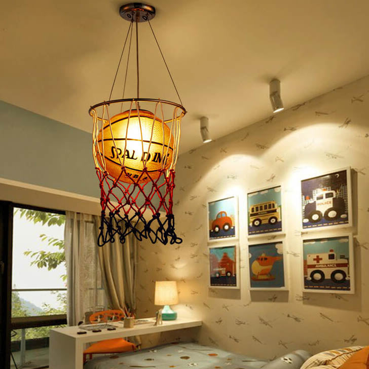 Retro Creative Basketball 1-Light Pendant Light