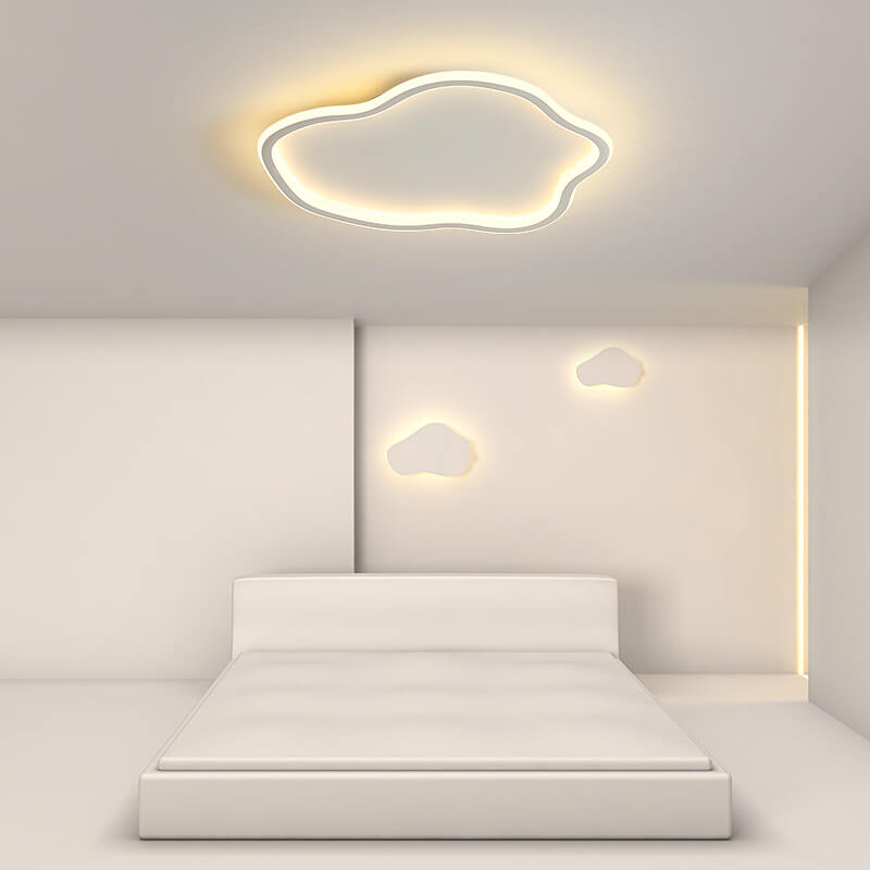 Modern Creative Cloud 1-Light LED Flush Mount Ceiling Light